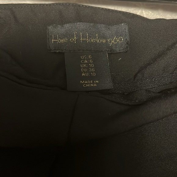 House Of Harlow 1960 Black Slit Pants size 6 - Picture 9 of 13